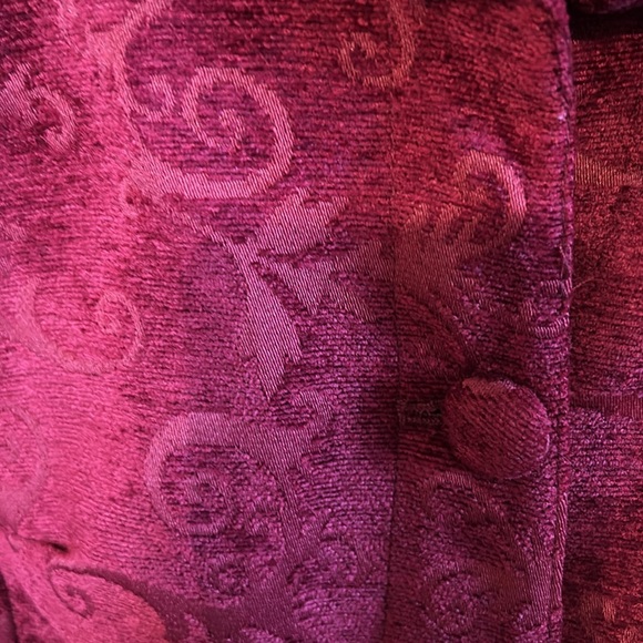 CroftandBarrow jacket. Reddish/maroon color. Swirl design. Size S - Picture 2 of 10